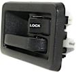55176476AB Front, Passenger Side Black Interior Door Handle, With Door Lock Hole