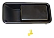 55176548AB Passenger Side Exterior Door Handle, Black, without Keyhole, For Use With Half Doors