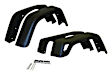 2006 Jeep Wrangler - Front and Rear, Driver and Passenger Side, Fender Flares, TJ Body, Black