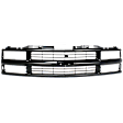 Grille, Painted Black, For Models with Composite Headlamp