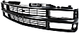 Grille, Painted Black, For Models with Composite Headlamp