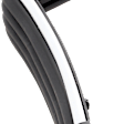 Front, Passenger Side Bumper Trim, Black, 2-Piece Type, With Chrome Strip
