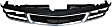 1994-1998 GMC K1500 - Grille, Black, with Chrome Insert Opening, Dual Headlight Holes, And Emblem Provision, For Models with Composite Headlights