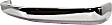 Front Bumper, Chrome, Without License Plate Provision, Without Molding Holes, Without Mounting Brackets