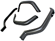 5AHK Front and Rear, Driver and Passenger Side Fender Flares, Black