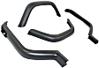 5AHK Front and Rear, Driver and Passenger Side Fender Flares, Black