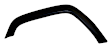 2000 Jeep Cherokee - Rear, Passenger Side, Fender Flares, Black