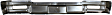 Front Bumper, Chrome, With License Plate Provision, Without Molding Holes, Without Mounting Brackets