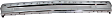 Rear Bumper, Chrome, With Molding Holes, Without Mounting Brackets