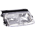 Passenger Side Headlight, without Bulb, Halogen, Clear Lens