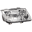Passenger Side Headlight, without Bulb, Halogen, Clear Lens, without Fog Light