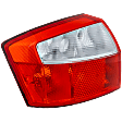 Driver Side Tail Light, without Bulb, Halogen, Clear and Red Lens, Base Model, Sedan