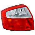 Driver Side Tail Light, without Bulb, Halogen, Clear and Red Lens, Base Model, Sedan