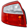 Driver Side Tail Light, without Bulb, Halogen, Clear and Red Lens, Base Model, Sedan