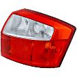 Passenger Side Tail Light, without Bulb, Halogen, Clear and Red Lens, Base Model, Sedan