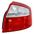 Passenger Side Tail Light, without Bulb, Halogen, Clear and Red Lens, Base Model, Sedan