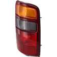 Passenger Side Tail Light, without Bulb, Halogen, Amber, Clear and Red Lens