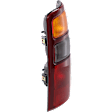 Passenger Side Tail Light, without Bulb, Halogen, Amber, Clear and Red Lens