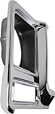 Passenger Side Headlight Door, Chrome and Painted-Dark Argent
