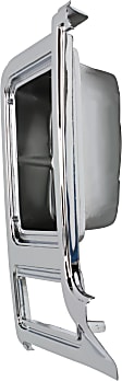 Passenger Side Headlight Door, Chrome and Painted-Dark Argent