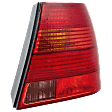 Passenger Side Tail Light, without Bulb, Halogen, Red Lens, Sedan, New Body Style