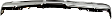 Front Bumper, Chrome, With License Plate Bracket, Without Molding Holes, Without Mounting Brackets