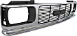Grille Assembly, Chrome Shell with Painted Gray Insert