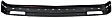 Front Bumper, Painted Black, With License Plate Provision, With Molding Holes, Without Mounting Brackets