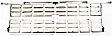 1989 Chevrolet V3500 - Grille, Chrome Shell with Silver Insert, For Models With Dual Headlights