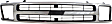 Grille, Chrome Shell with Black Insert, 6 Cyl., 4.3L Engine