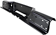 Step Bumper, Powdercoated Black Face Bar Only; With pad provision Without mounting bracket(s)