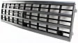 Grille Assembly, Silver Shell with Black Insert, For Models with Single Headlamps 