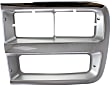 Driver Side Headlight Door, Chrome and silver