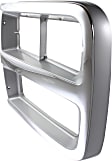 Driver Side Headlight Door, Chrome and silver