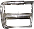 Driver Side Headlight Door, Chrome and silver