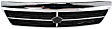 Grille, Chrome Shell with Painted Black Insert, Base Model