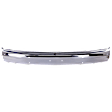 Front Bumper, Chrome, Without Mounting Brackets, Without Molding Holes, Base Model