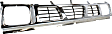 1997 Nissan Pickup Base - Grille, Chrome Shell with Gray Insert