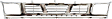 1997 Nissan Pickup Base - Grille, Chrome Shell with Gray Insert