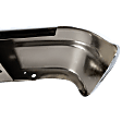 Rear Bumper, Chrome, Without Mounting Brackets, Without Molding Holes