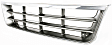 1996 Ford E-350 Econoline Base - Grille, Chrome Shell with Painted Gray Insert