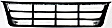 1996 Ford E-350 Econoline Base - Grille, Chrome Shell with Painted Gray Insert