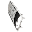 Driver Side Grille Assembly, Silver Shell and Insert, Grille
