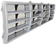 Grille Assembly, Silver Shell with Black Insert