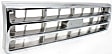 Grille Assembly, Chrome Shell with Painted Silver Insert