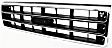 1990 Ford F-150 Custom - Grille, Chrome Shell with Painted Silver Insert, Standard Cab Pickup