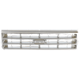 Grille Assembly, Painted Silver Shell and Insert