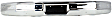 Front Bumper, Chrome, With Impact Strip Holes, Without Mounting Brackets