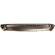 1990-1991 Ford F-Super Duty - Front Bumper, Chrome, With Molding Holes, With Impact Strip Holes, Without Mounting Brackets