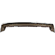 1990-1991 Ford F-Super Duty - Front Bumper, Chrome, With Molding Holes, With Impact Strip Holes, Without Mounting Brackets
